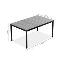 Garden table Deco Porto Nova 160 grey/black