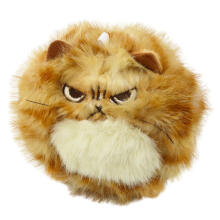 Plush Kitten with Wiggle Tail Squeaking Sounds Keychain 9 cm