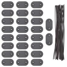Mounting kit for cover mat 26 pcs. Mounting accessories for covers on terrace, balcony