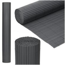 PVC cover masking 400x100 cm mat for balcony, terrace, fence, dark gray