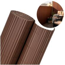 PVC cover masking 500x100 cm mat for balcony, terrace, fence, brown