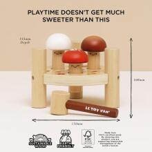 Le Toy Van  Art. PL092  Игрушка стучалка  Грибочки