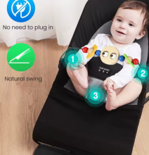 Bouncer Balance Soft Art.296474 Beige Эргономичное кресло - шезлонг для малышей(аналог Babybjorn Balance Soft )