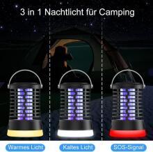 Insect Killer Electric Mosquito Art.296480 odu lampa ar USB-C uzlādi kempingam, dārzam, balkonam, guļamistabai, odu slazds ar piekarināmu āķi