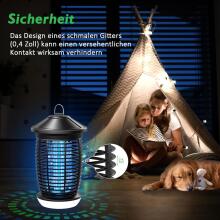 Insect Killer Electric Mosquito Art.296480 Электрическая ловушка для комаров и мух, водонепроницаемая IPX6, лампа от комаров с зарядкой USB-C