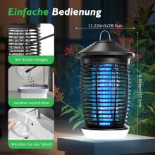 Insect Killer Electric Mosquito Art.296480 Электрическая ловушка для комаров и мух, водонепроницаемая IPX6, лампа от комаров с зарядкой USB-C