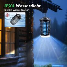 Insect Killer Electric Mosquito Art.296480 Электрическая ловушка для комаров и мух, водонепроницаемая IPX6, лампа от комаров с зарядкой USB-C