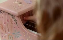 Little Dutch Wooden Piano Safari Friends Pink FSC Art.7477