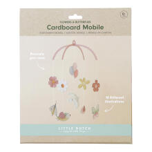 Картонная музыкальная карусель Little Dutch Flowers & Butterflies FSC Art.4769