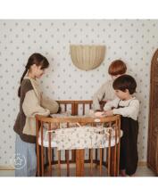Waldin Baby Collection Bed Crib  7 in 1 Art.296539 Vintage Многофункциональная деревянная кроватка-трансформер 7 в 1 с матрасом