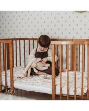 Waldin Baby Collection Bed Crib  7 in 1 Art.296539 Vintage Многофункциональная деревянная кроватка-трансформер 7 в 1 с матрасом