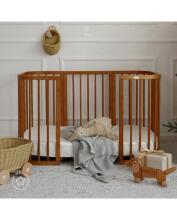 Waldin Baby Collection Bed Crib  7 in 1 Art.296539 Vintage Многофункциональная деревянная кроватка-трансформер 7 в 1 с матрасом