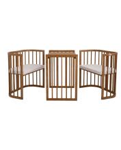 Waldin Baby Collection Bed Crib  7 in 1 Art.296539 Vintage Многофункциональная деревянная кроватка-трансформер 7 в 1 с матрасом