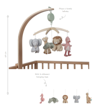 Деревянная музыкальная карусель Little Dutch Safari Friends FSC Art.8300