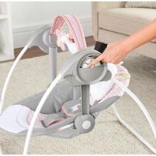 Ingenuity Comfort 2 Go Portable Baby Swing Art.296543 Pink Кресло-качалка с мелодиями