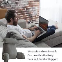 Basic CS Lline Care & Support Large Reading Pillow  Art.296545 Advanced Grey Large reading pillow, back support pillow with removable neck cushion