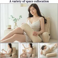 Basic CS Lline Care & Support Large Reading Pillow  Art.296549 Light Grey Large reading pillow, back support pillow with removable neck cushion
