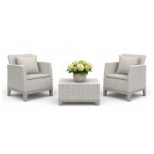 Комплект садовой мебели Scandi Forma Balcony Set, цвет галька/светло-бежевый