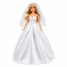 Anlily Bride Doll in White Wedding Dress with Lace Accessories Set