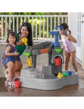 STEP2 Large Water Table Stone Pond with Pump and Accessories