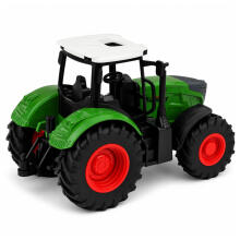 Lauksaimniecības Traktors Ferma Ferma Gumijas Riteņi Balts Zaļš 1:24