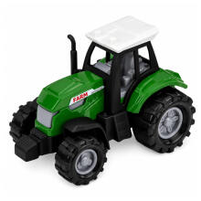 Lauksaimniecības transportlīdzekļu komplekts Traktors, lopbarības novācējs, piekabes transports 1:68 4 gab.