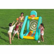 Inflatable Garden Game 3-in-1 Basketball Soccer Target 127x109x178 cm Bestway 52813