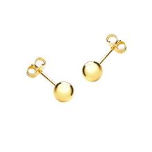 La Bebe™ Pure Silver 925 Classic Lumière Studs Art.2203472 Silver stud earrings with gold coverage