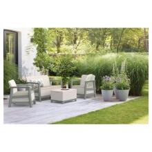 Garden furniture set Scandi Linea 2 Seater Set pebble grey/sage green stone tone