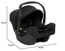 Graco Snuglite R129  40-75cm Art.296949 Midnight автокресло с базой Snugturn 0-13 кг