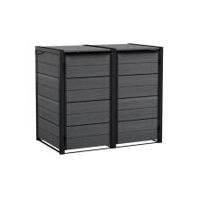 Waste bin 2x240L storage container Hide Away grey