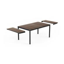 Садовый стол-трансформер Deco Porto Nova Extendable 160-240, цвет орех/черный
