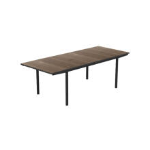 Garden table extendable Deco Porto Nova Extendable 200-280 walnut/black