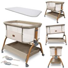 MILLY MALLY 6977 Nino Beige Co-Sleeping Crib