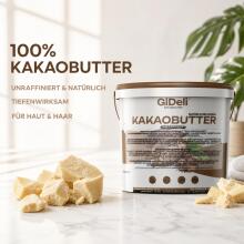 GiDeli Cocoa Butter  Art.297217 dziļi mitrinošs un atjaunojošs kakao tauks,1 kg