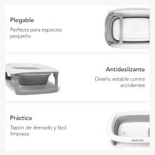 Twistshake Bathtub Cushion Art.297304 Faded Grey Анатомическая подушка-вкладыш для новорождённых