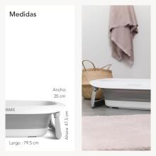 Twistshake Bathtub Cushion Art.297304 Faded Grey Анатомическая подушка-вкладыш для новорождённых