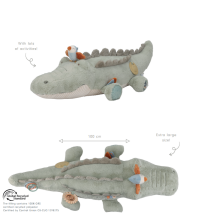 Little Dutch Activity Cuddle Crocodile XL Safari Friends 100 cm GRS Art.8324