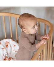Waldin Baby Collection Bed Crib  7 in 1 Art.297431 Natural Koka daudzfunkcionāla gulta 7 vienā ar matraci