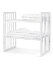 Waldin Baby Collection Bed Crib  7 in 1 Art.297432 White Многофункциональная деревянная кроватка-трансформер 7 в 1 с матрасом
