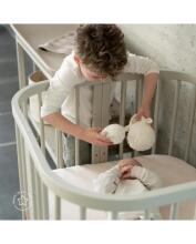 Waldin Baby Collection Bed Crib  7 in 1 Art.297434 Olive Koka daudzfunkcionāla gulta 7 vienā ar matraci