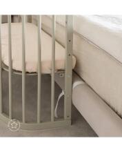 Waldin Baby Collection Bed Crib  7 in 1 Art.297434 Olive Koka daudzfunkcionāla gulta 7 vienā ar matraci