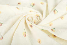 DIAPER CRUSHED MUSLIN 60X75 2-PACK PEACH CREAM
