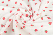 DIAPER CRUSHED MUSLIN 60X75 2-PACK STRAWBERRY CREAM