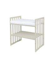 Waldin Oval Baby Collection Bed Crib  7 in 1 Art.297544 Olive Многофункциональная овальная деревянная кроватка-трансформер 7 в 1 с матрасом