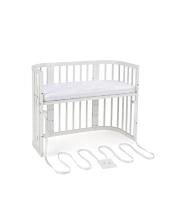 Waldin  Bed Crib  5 in 1 Art.297545 White Multifunctional wooden 5-in-1 transforming crib