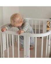 Waldin  Bed Crib  5 in 1 Art.297545 White Multifunctional wooden 5-in-1 transforming crib