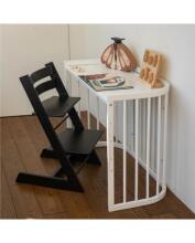 Waldin  Bed Crib  5 in 1 Art.297545 White Multifunctional wooden 5-in-1 transforming crib
