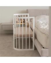 Waldin  Bed Crib  5 in 1 Art.297545 White Multifunctional wooden 5-in-1 transforming crib