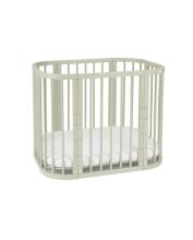 Waldin  Bed Crib  5 in 1 Art.297546 Olive Koka  daudzfunkcionāla gulta 5 vienā ar matraci
